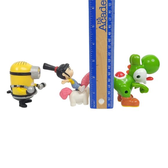 McDonalds Happy Meal Toy Yoshi Despicable Me Minion Agnes Unicorn Lot Of 3 - Picture 8 of 8